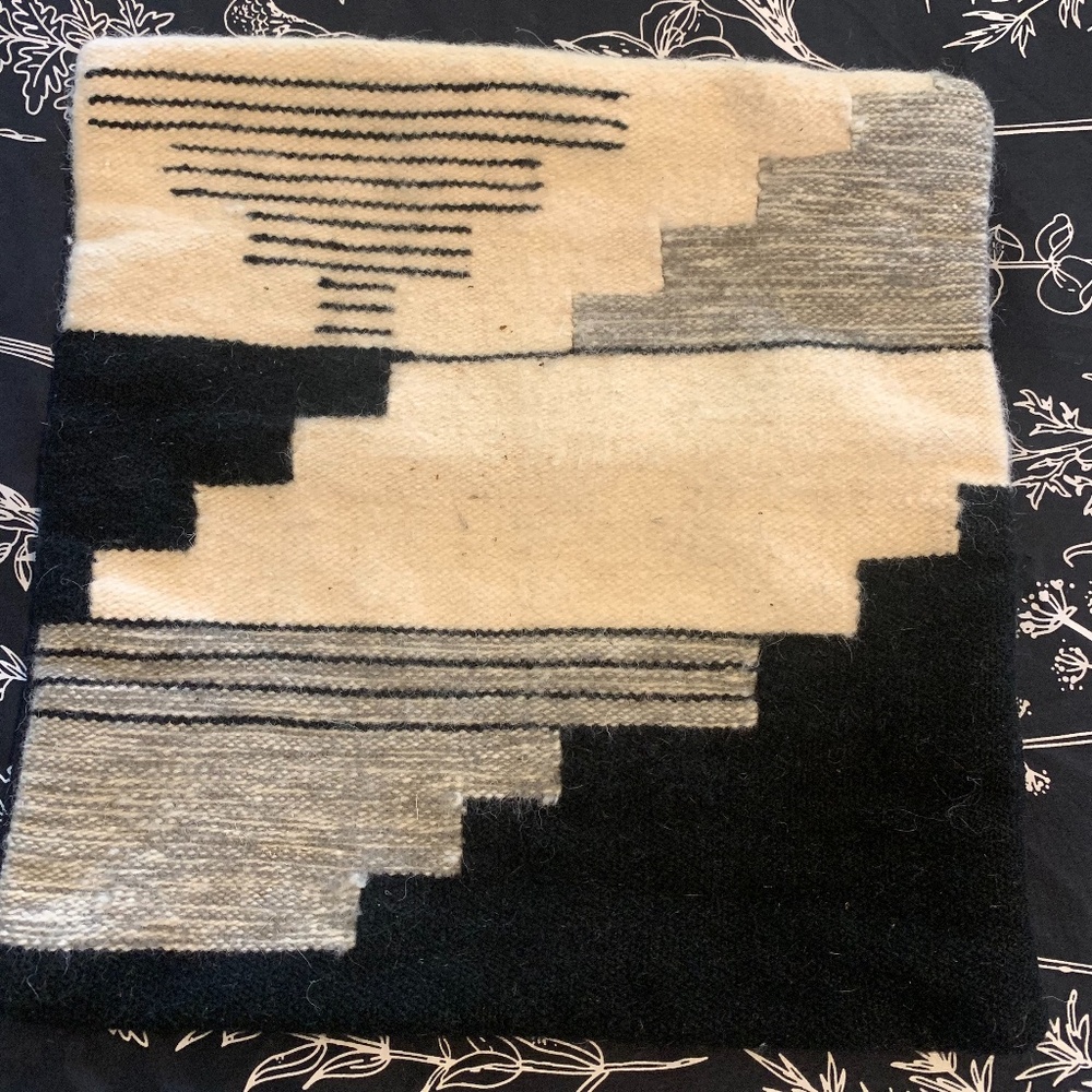 Wool throw pillow cover